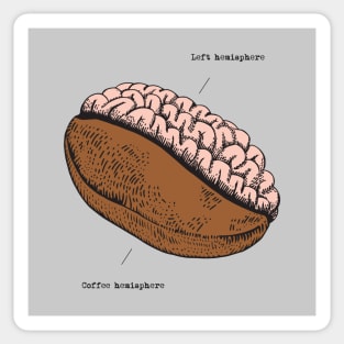 Coffee Brain Sticker